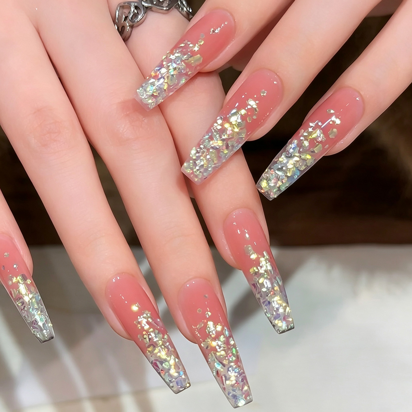 Resin Art Easy - Chaser Iridescent Broken Diamond Glitter Nail