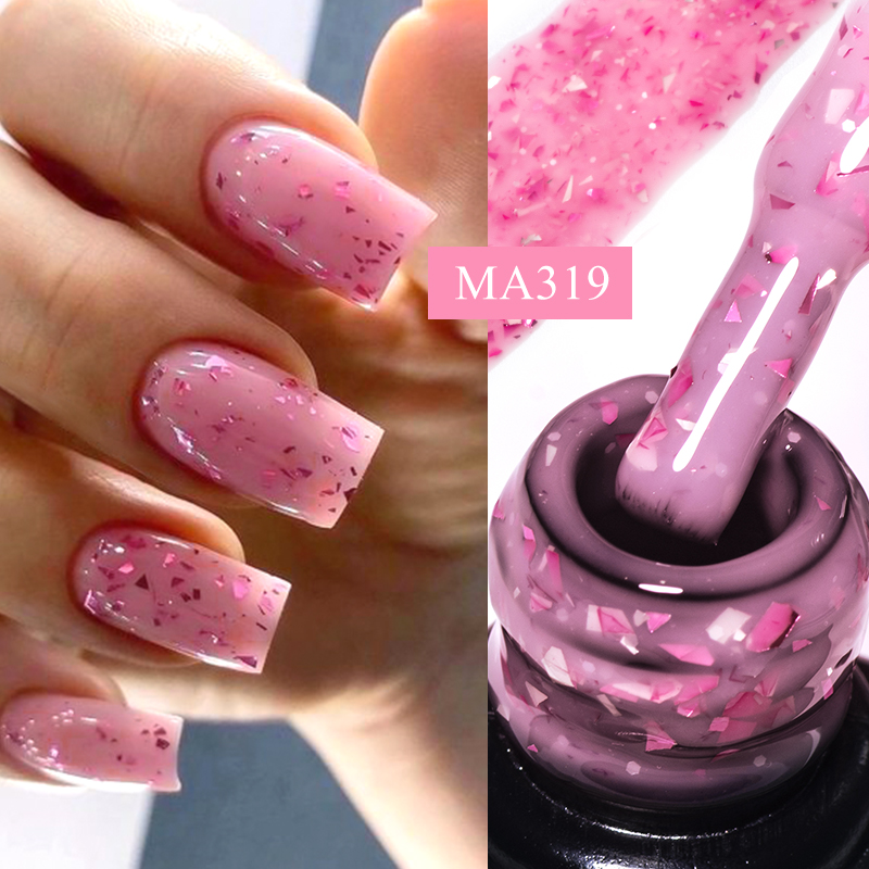 Resin Art Varnish - MEET ACROSS 7ml Pink Glitter Rubber