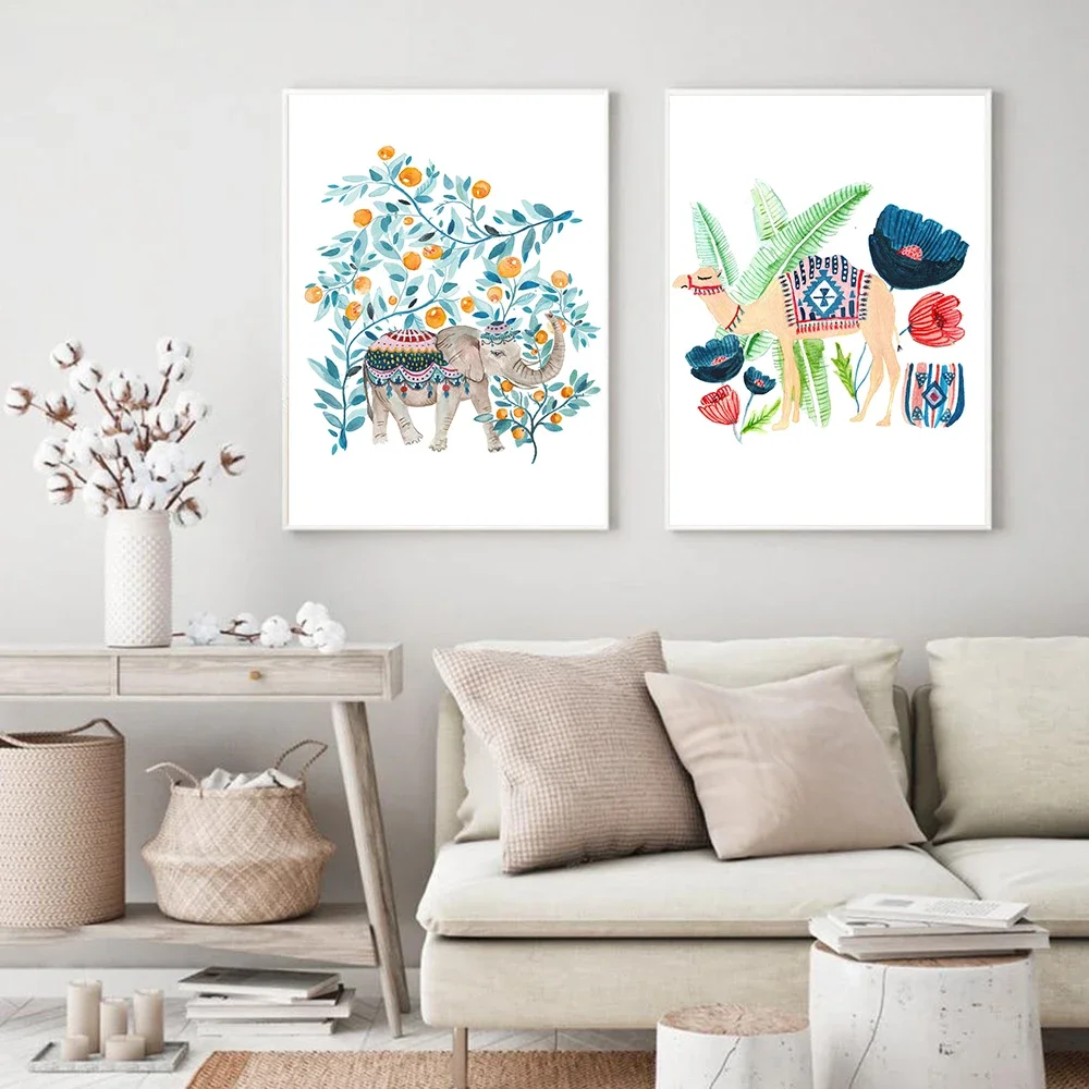 Resin Art Painting - Plant Leaf Cat Camel Elephant Animal