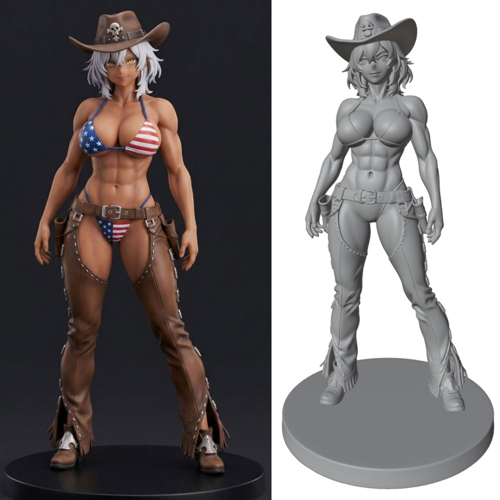 Resin Art Anime - 1/24 Room Decoration Anime Character Statue