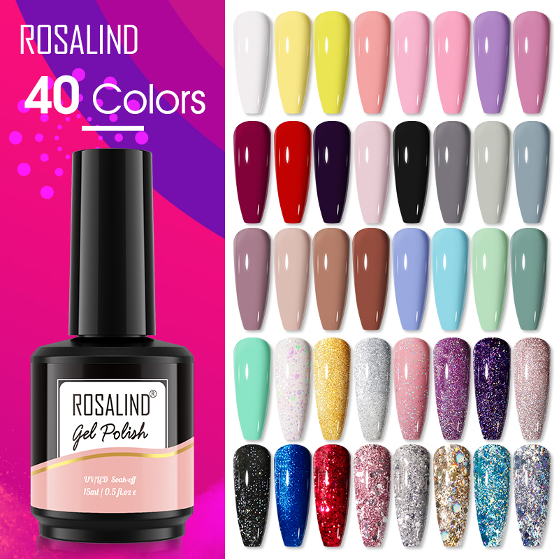 Resin Art All - ROSALIND 15ML Glitter Nail Gel Polish