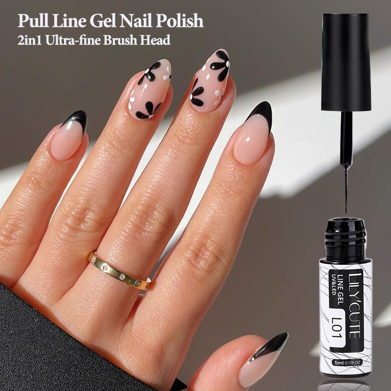 LILYCUTE 5ML Black White Liner - Resin Art Varnish review and price