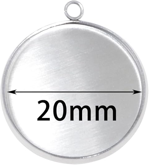 20 Pieces Stainless Steel Roun - Resin Art Pendant review and price