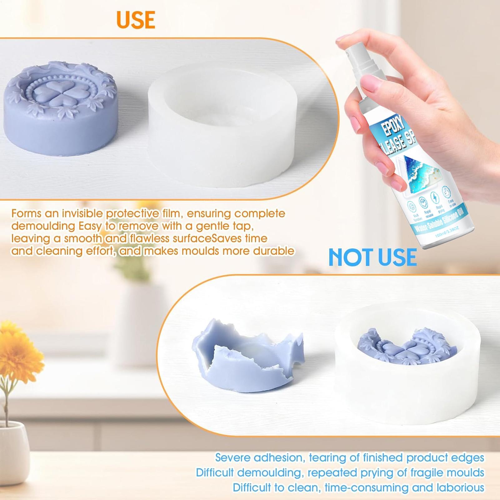 100ml Silicone Release Spray E - Resin Art Accessories review and price