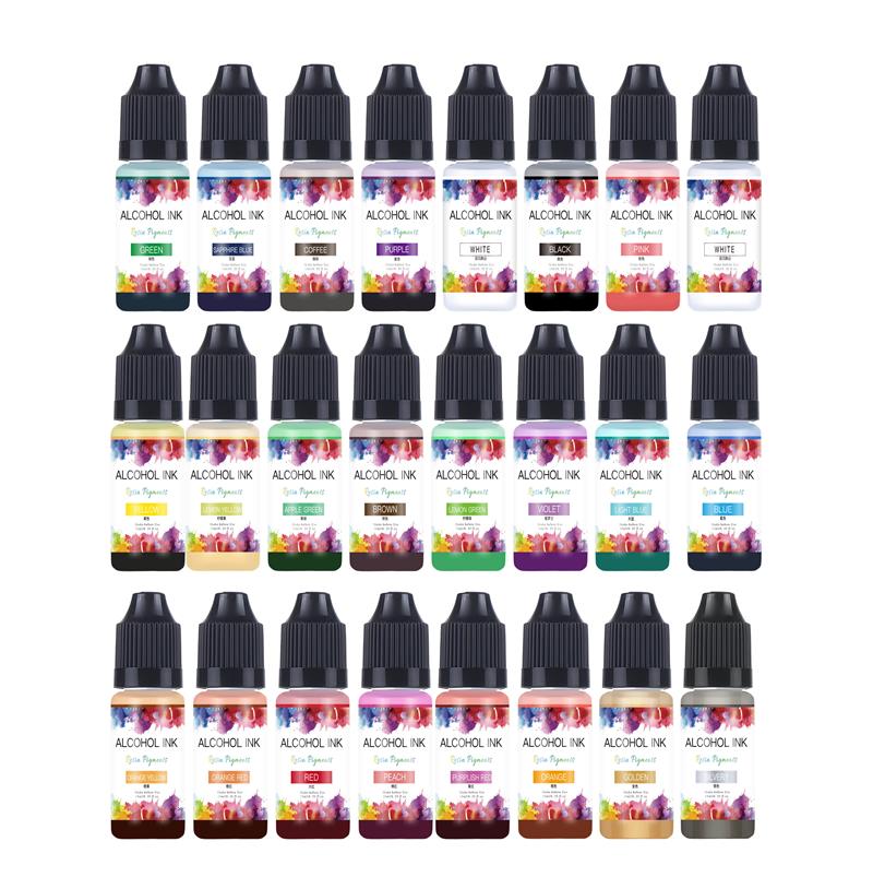 10ml/Bottle 22Colors Alcohol I - Resin Pigment Alcohol Ink review and price