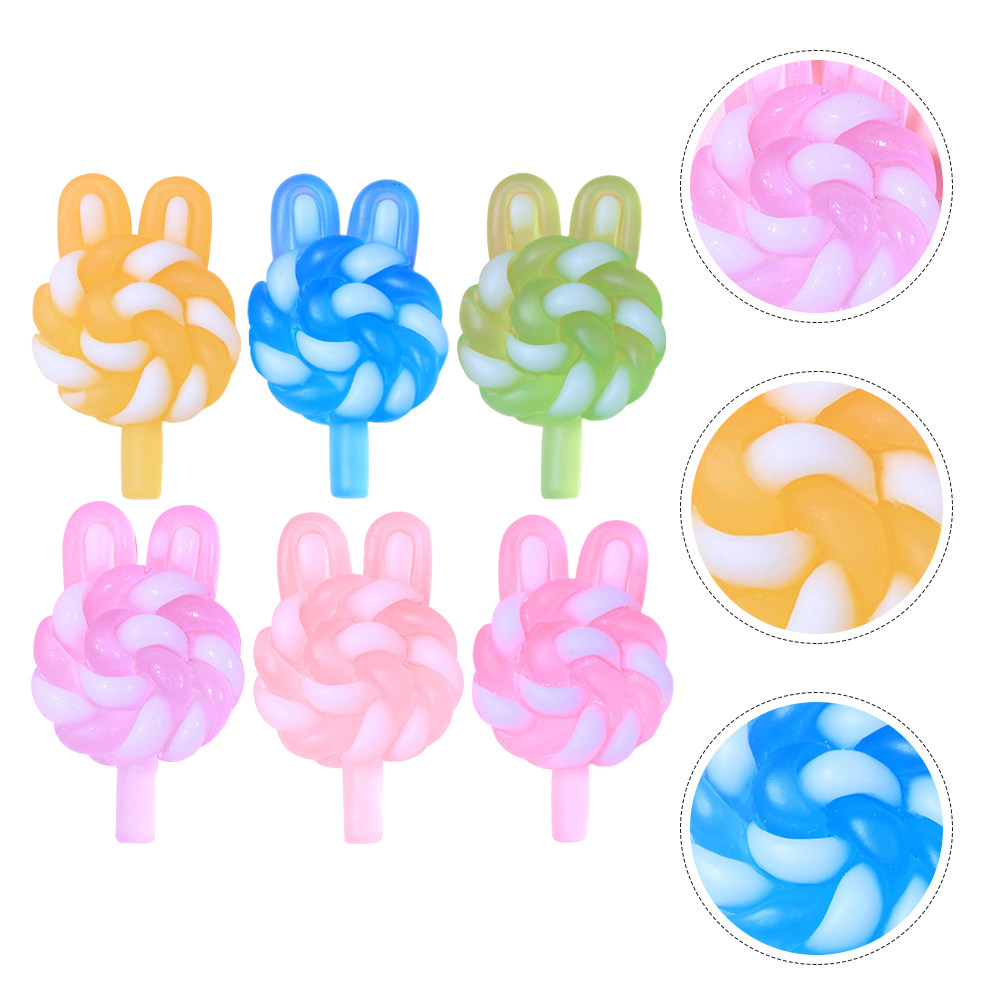 24Pcs Cute Cartoon Lollipop Ch - Resin Art Pendant review and price