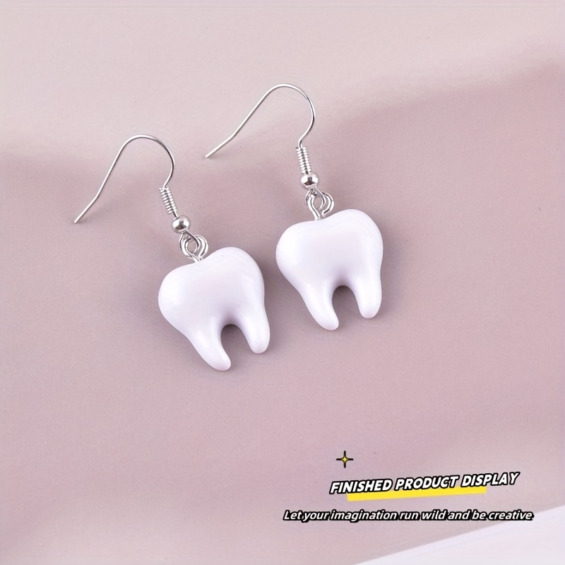 10Pcs Fun Tooth Resin Charms C - Resin Art Pendant review and price