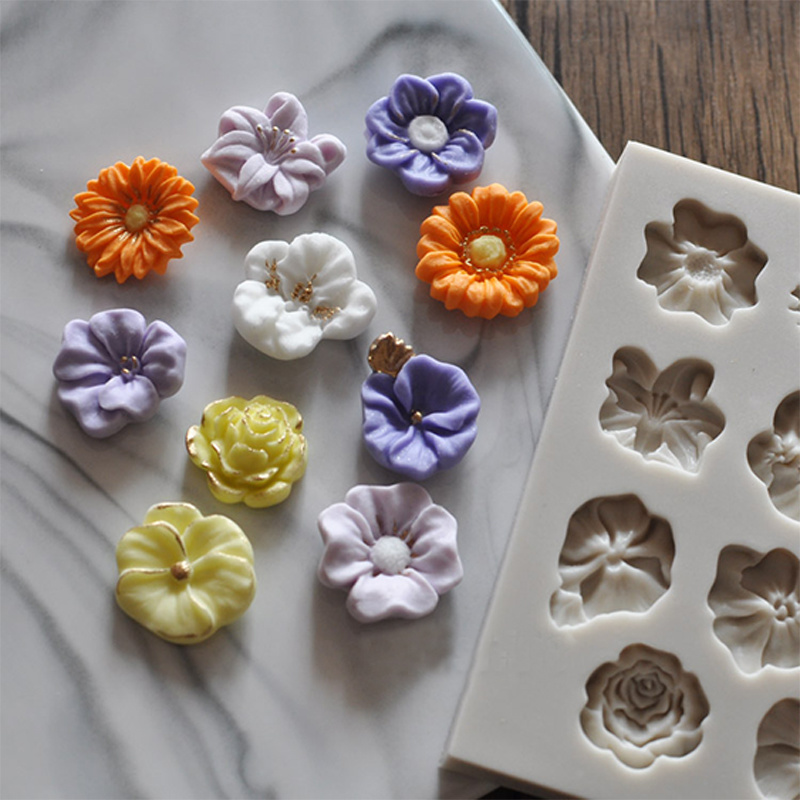 Sunflower Rose Flowers Shape S - Silicone Mold Ocean review and price