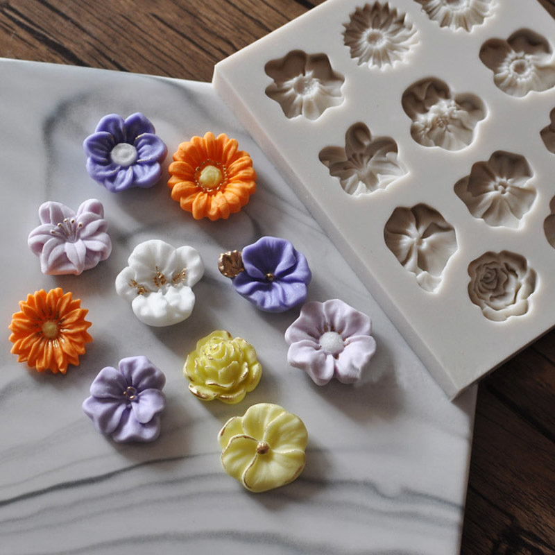Sunflower Rose Flowers Shape S - Silicone Mold Ocean review and price