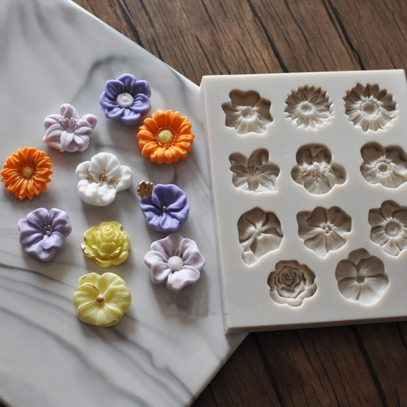 Sunflower Rose Flowers Shape S - Silicone Mold Ocean review and price