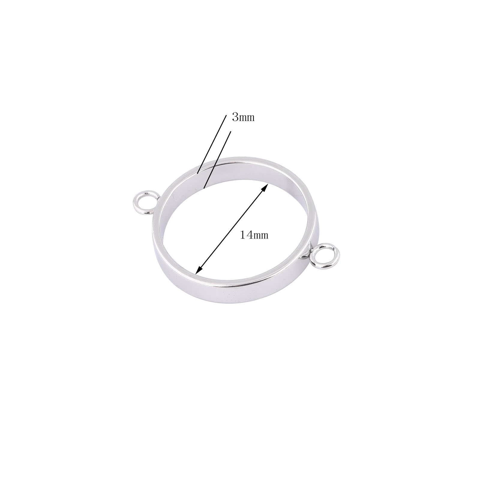 10pcs Stainless Steel 14mm Ope - Resin Art Pendant review and price