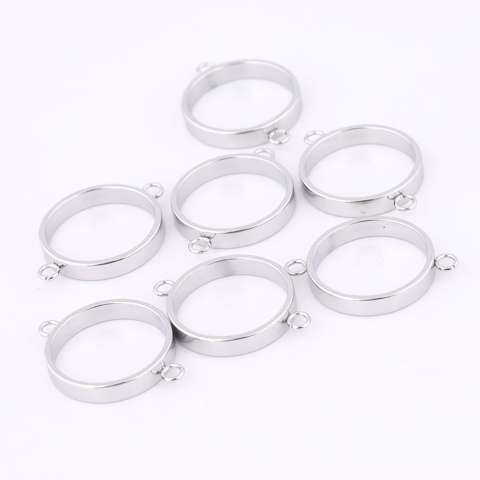 10pcs Stainless Steel 14mm Ope - Resin Art Pendant review and price