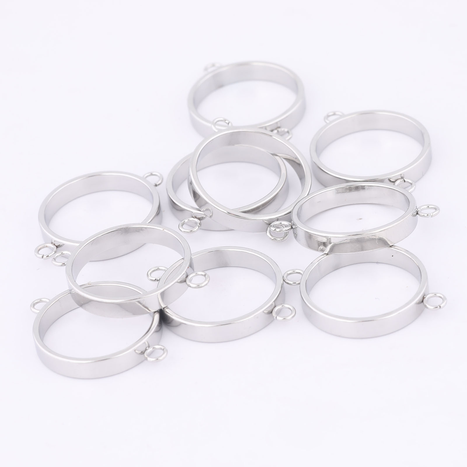 10pcs Stainless Steel 14mm Ope - Resin Art Pendant review and price