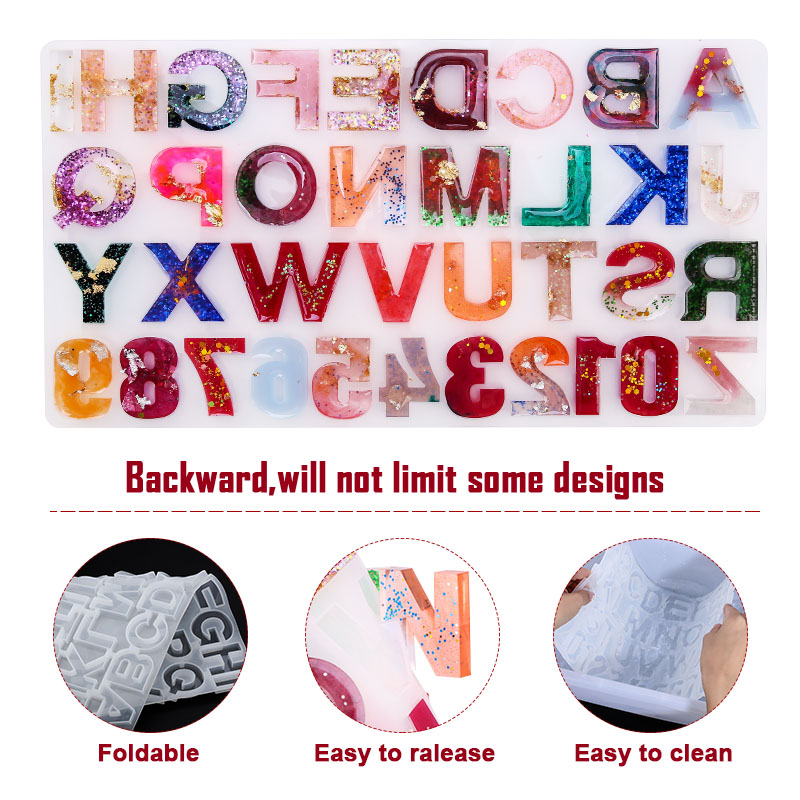 Alphabet Epoxy Resin Mold Kit  - Resin Art Alphabet review and price