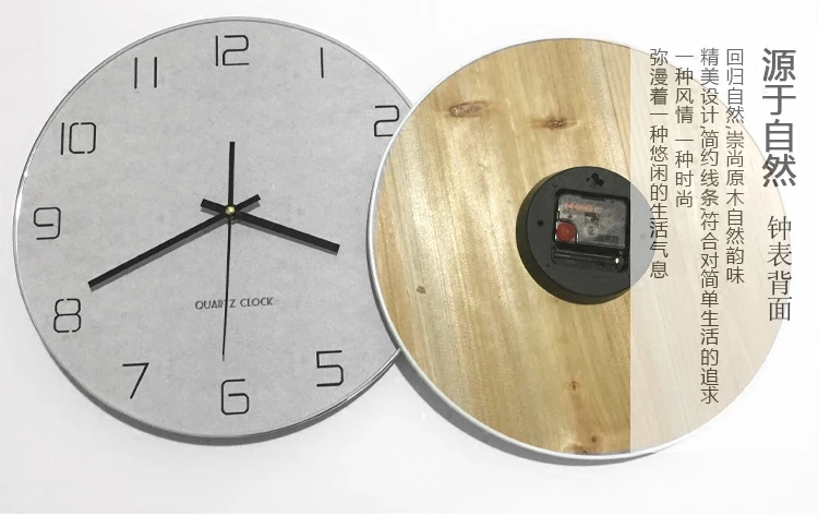 Grey Round Wall Clock Modern D - Resin Art Wall Clock review and price