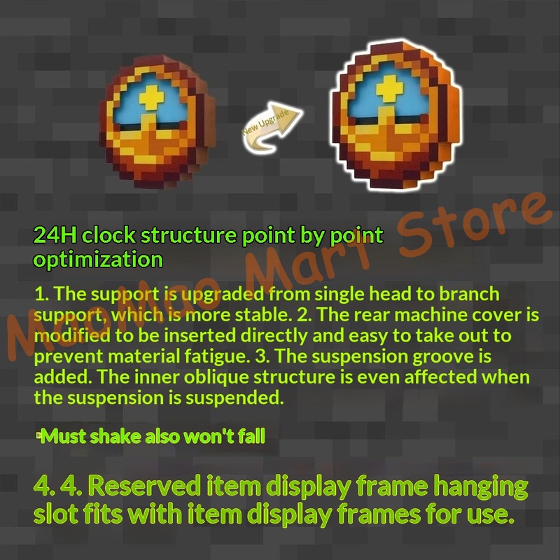 Chic Retro Pixel Art Style Sun - Resin Art Wall Clock review and price