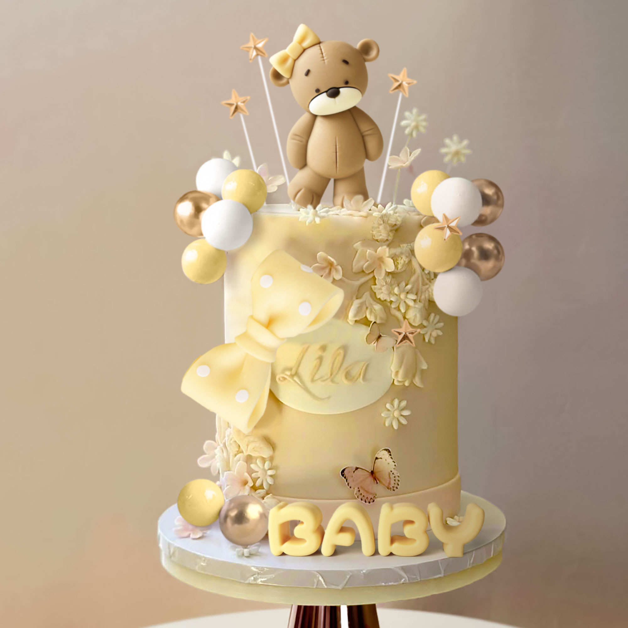LaVenty Pink Bear Cake Decorat - Resin Art Alphabet review and price