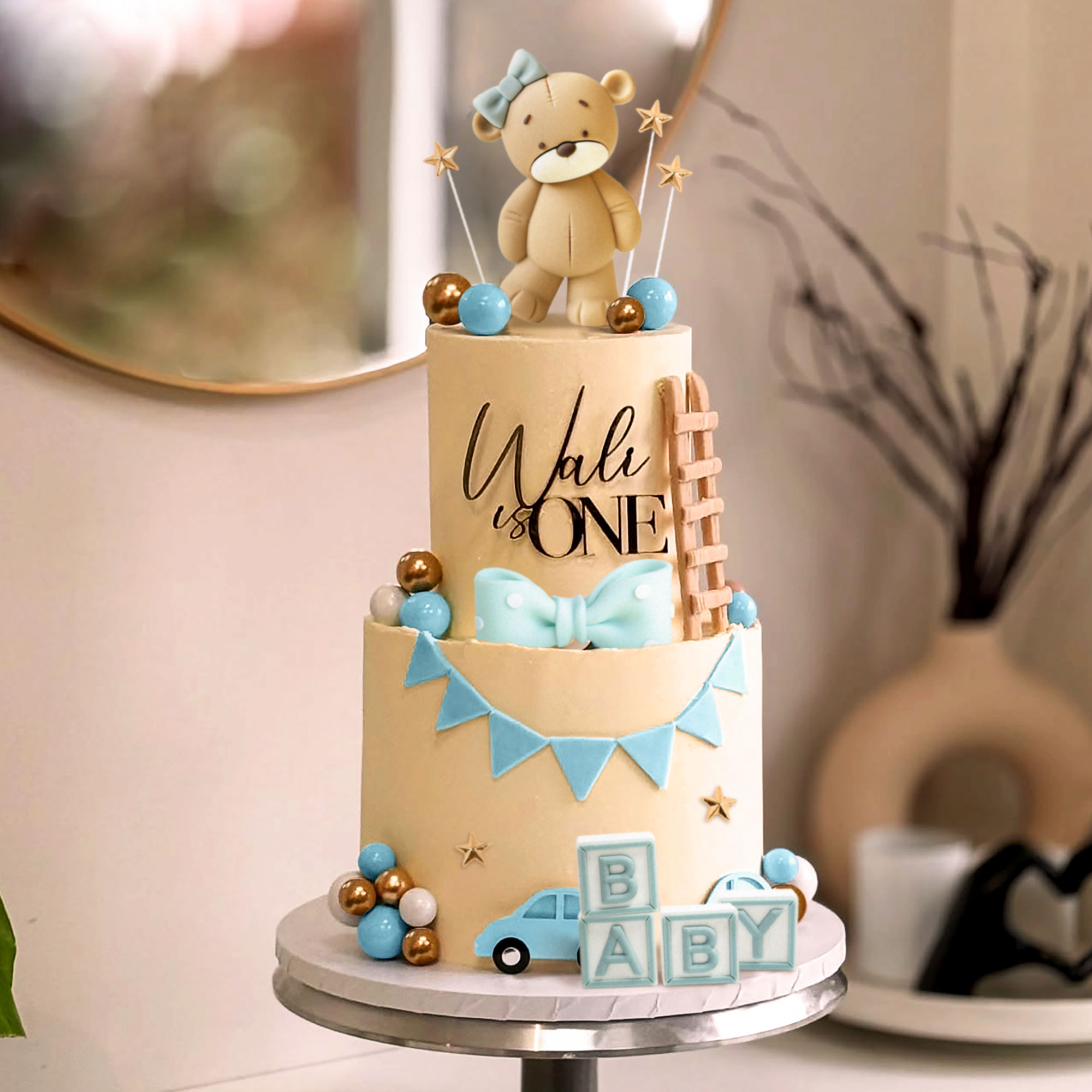 LaVenty Pink Bear Cake Decorat - Resin Art Alphabet review and price