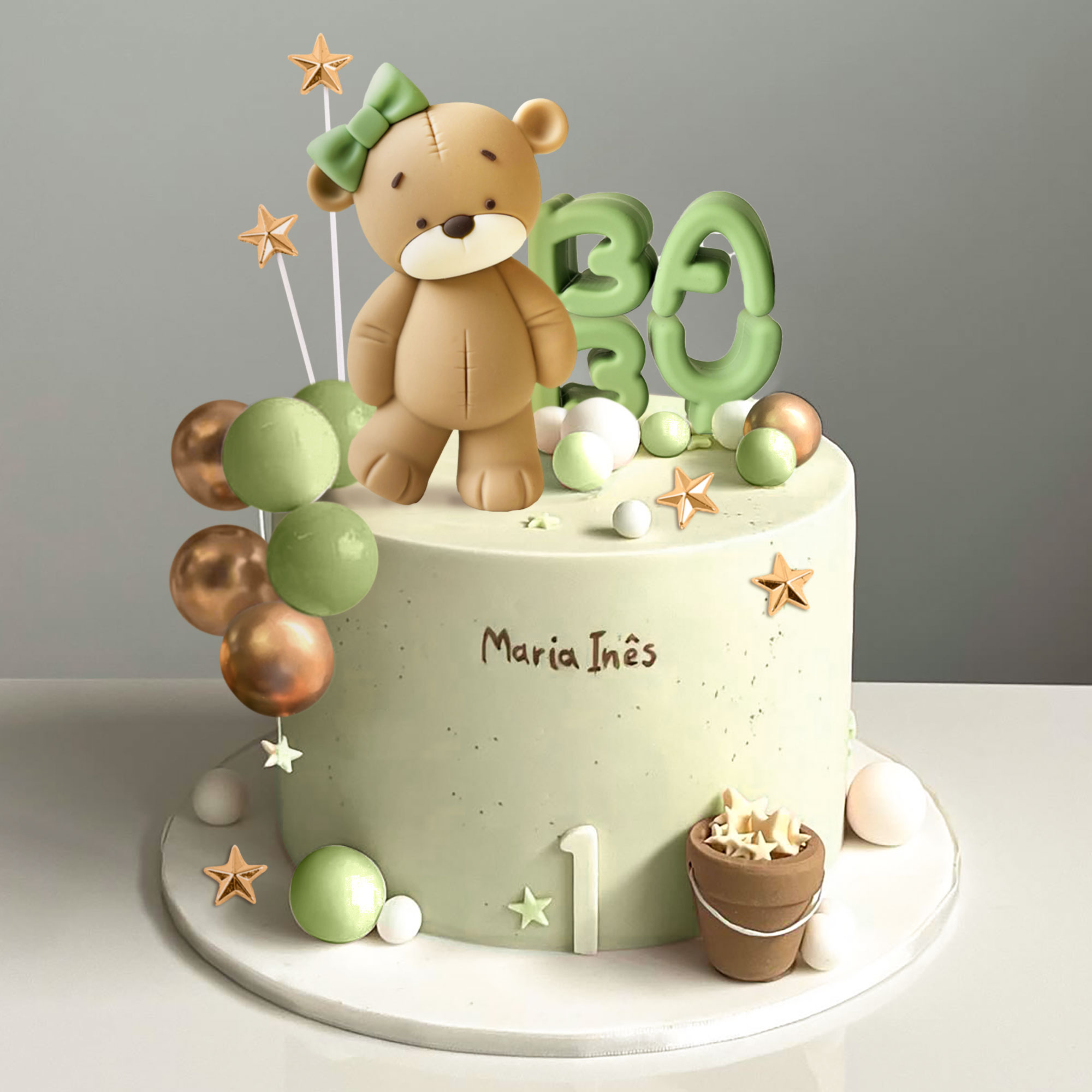 LaVenty Pink Bear Cake Decorat - Resin Art Alphabet review and price