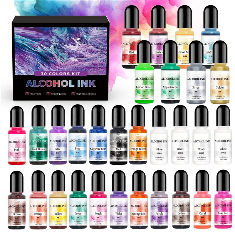 1 Set Art Ink Alcohol Epoxy Re - Resin Pigment Alcohol Ink review and price