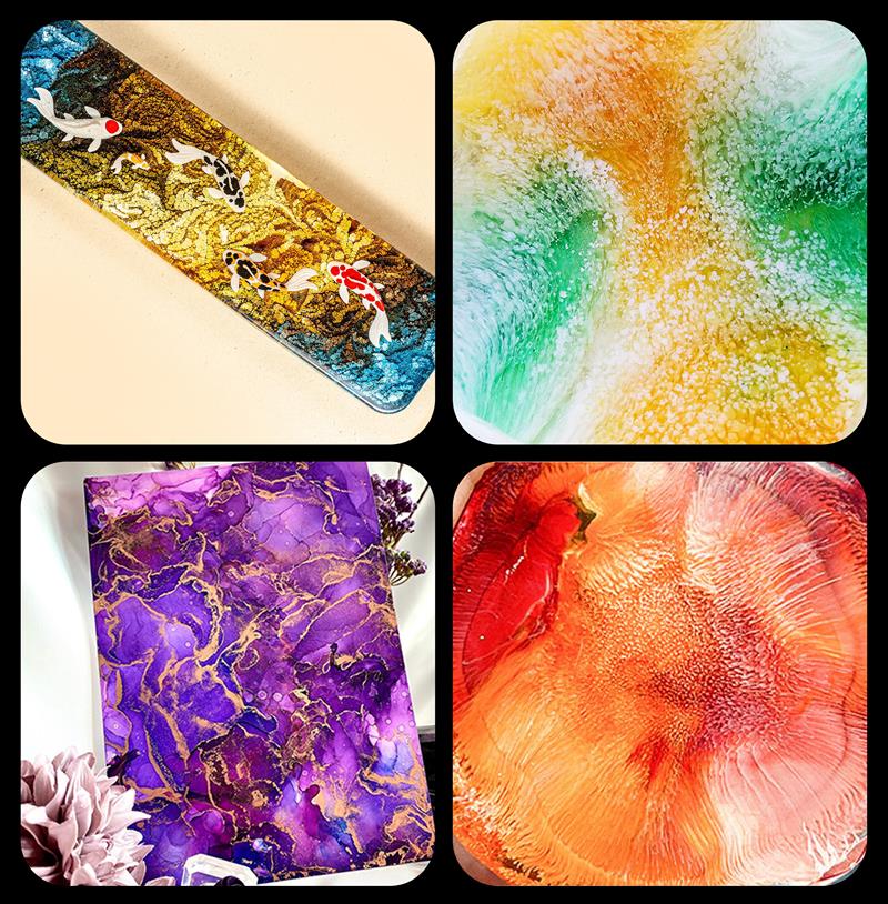1 Set Art Ink Alcohol Epoxy Re - Resin Pigment Alcohol Ink review and price