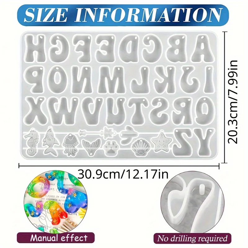 Silicone Resin Casting Molds S - Resin Art Alphabet review and price