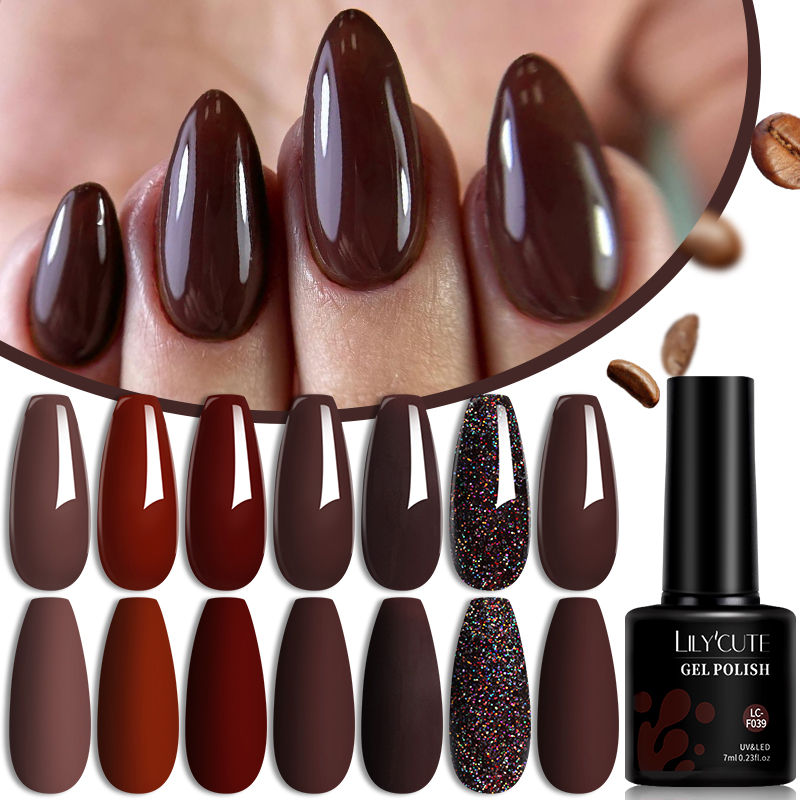 LILYCUTE 6Pcs/Set 7ML Brown Ge - Resin Art Varnish review and price