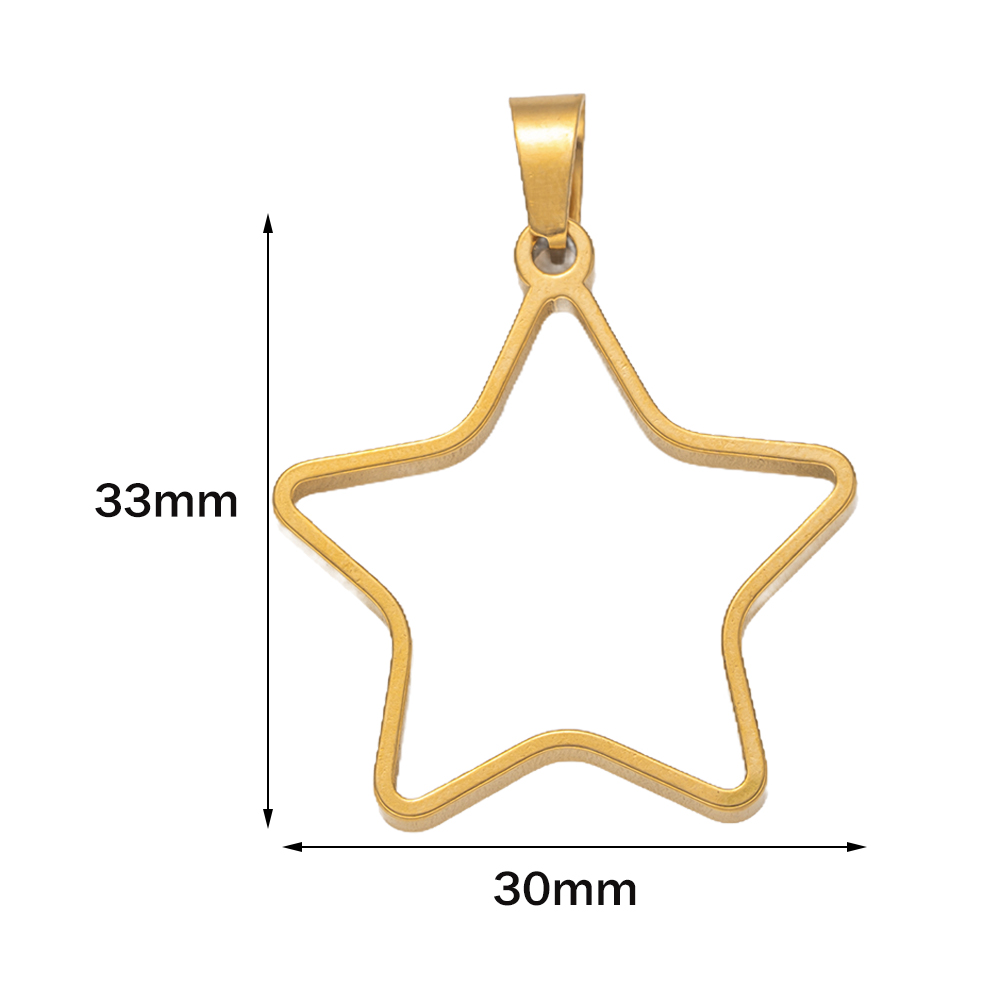 5pcs Stainless Steel Open Back - Resin Art Pendant review and price
