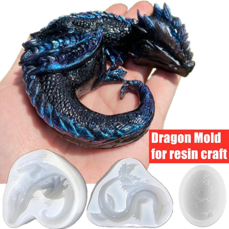 3 Styles Mirror Sleepy Dragon  - Resin Art Supplies review and price
