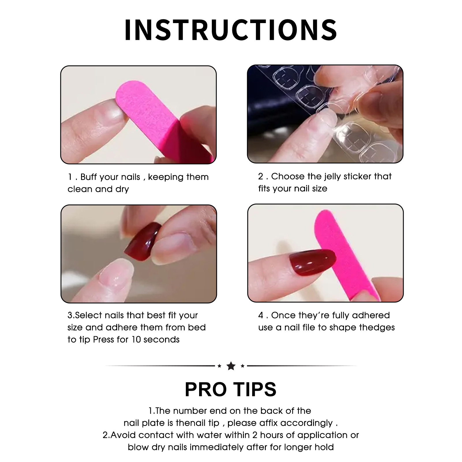 False Nails Easy-Apply Press O - Resin Art Easy review and price