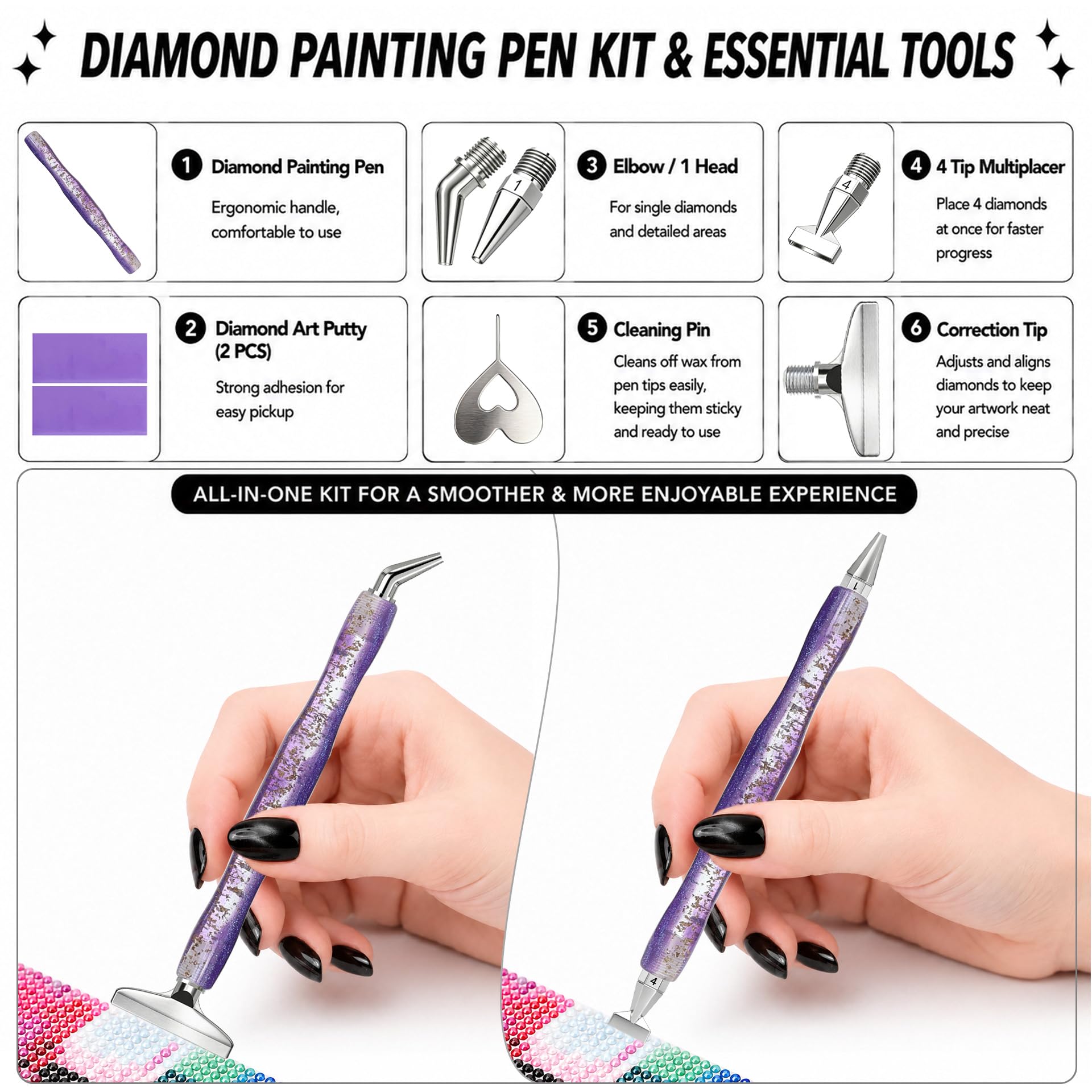 Diamond painting art pen, with - Resin Art Painting review and price