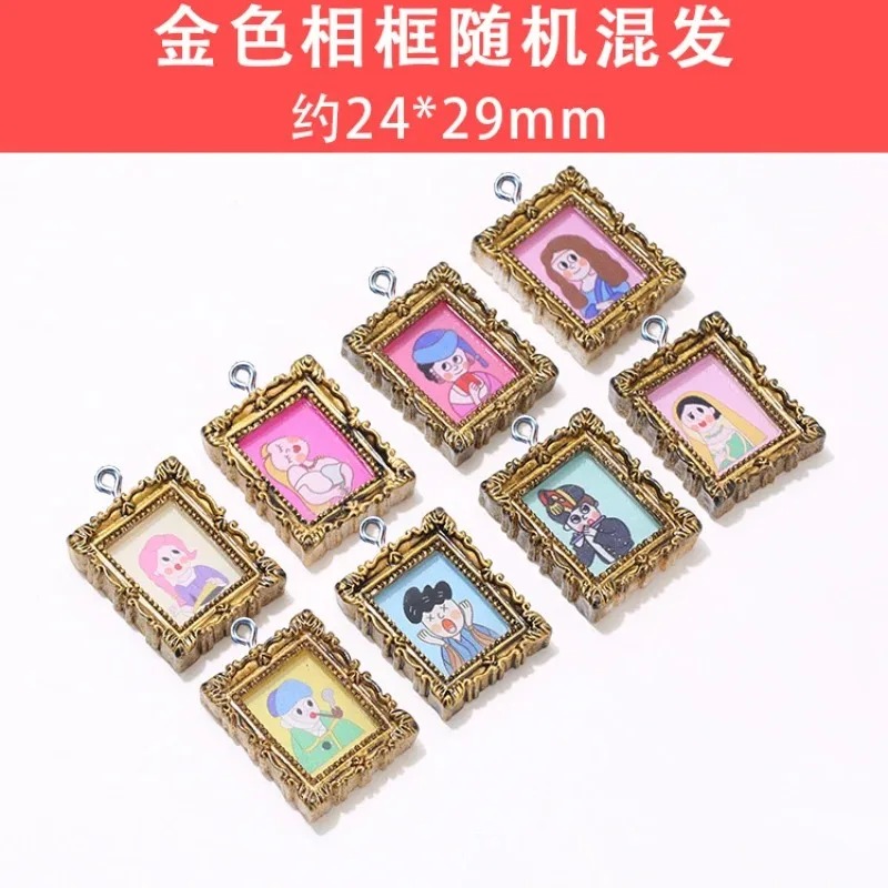 10Pcs Flatback Cabochon Vintag - Resin Art Pendant review and price