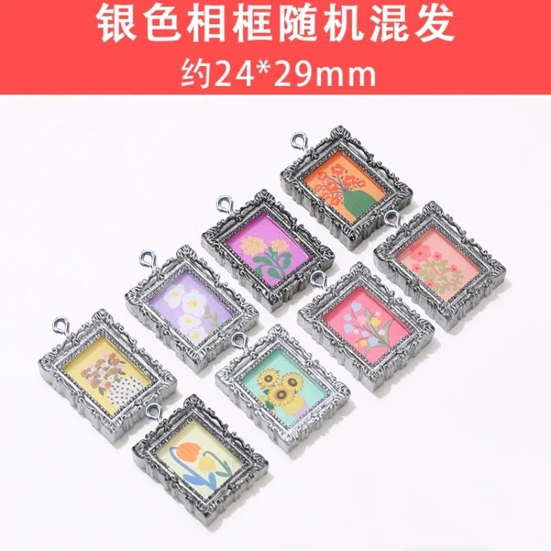 10Pcs Flatback Cabochon Vintag - Resin Art Pendant review and price