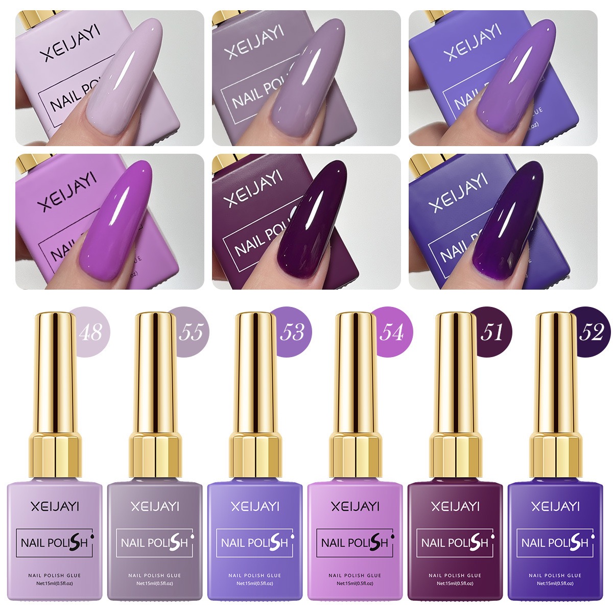 6PCS/SET 15ml Gel Nail Polish  - Resin Art All review and price