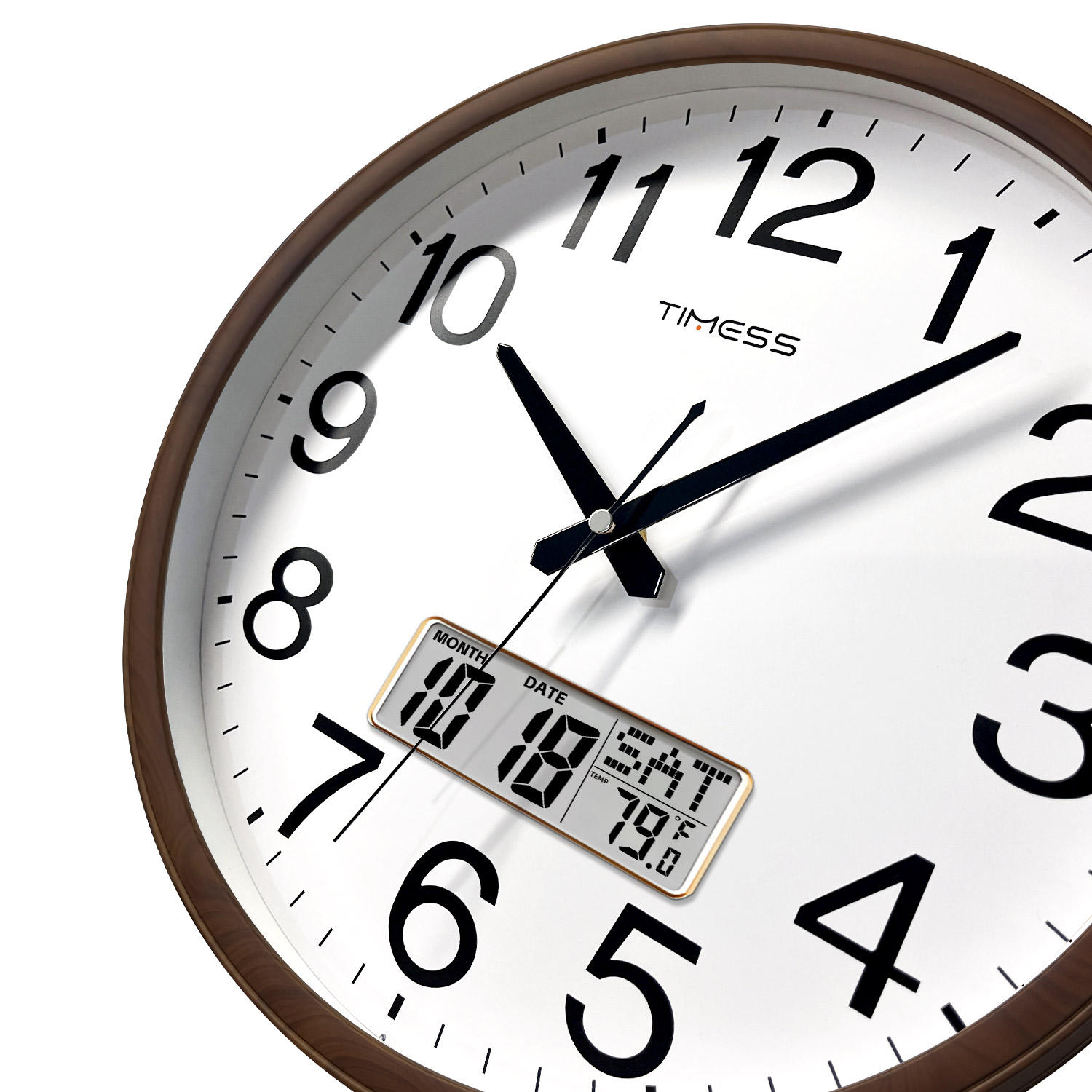 TIMESS 13-inch Wood Grain Wall - Resin Art Wall Clock review and price