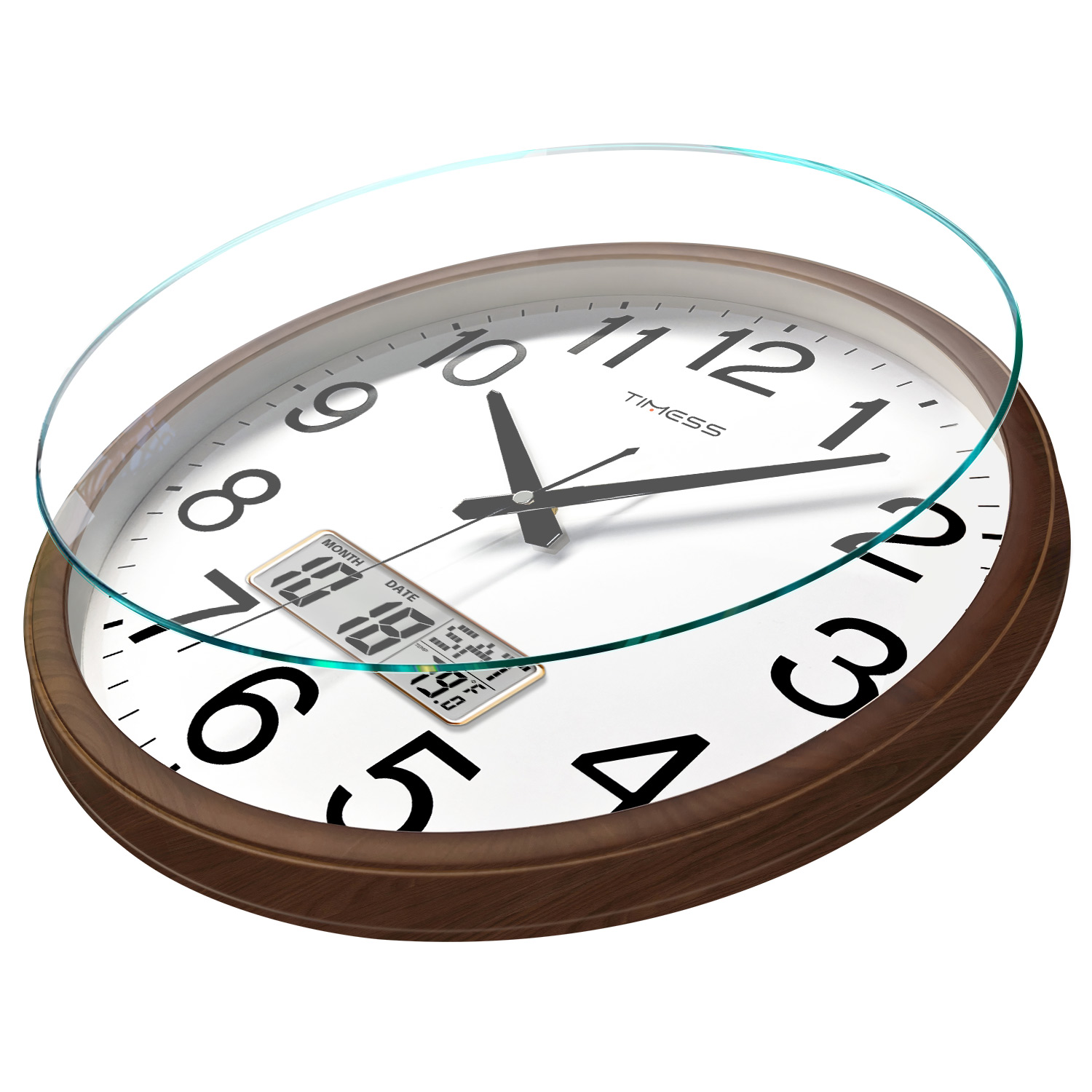 TIMESS 13-inch Wood Grain Wall - Resin Art Wall Clock review and price