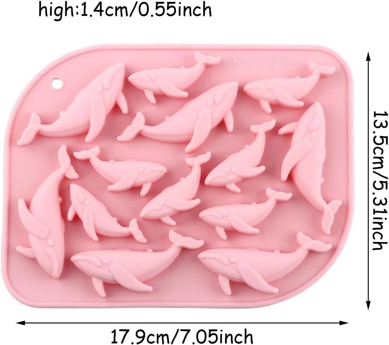 VERIDIAN 13-Cavity Whale Silic - Silicone Mold Ocean review and price