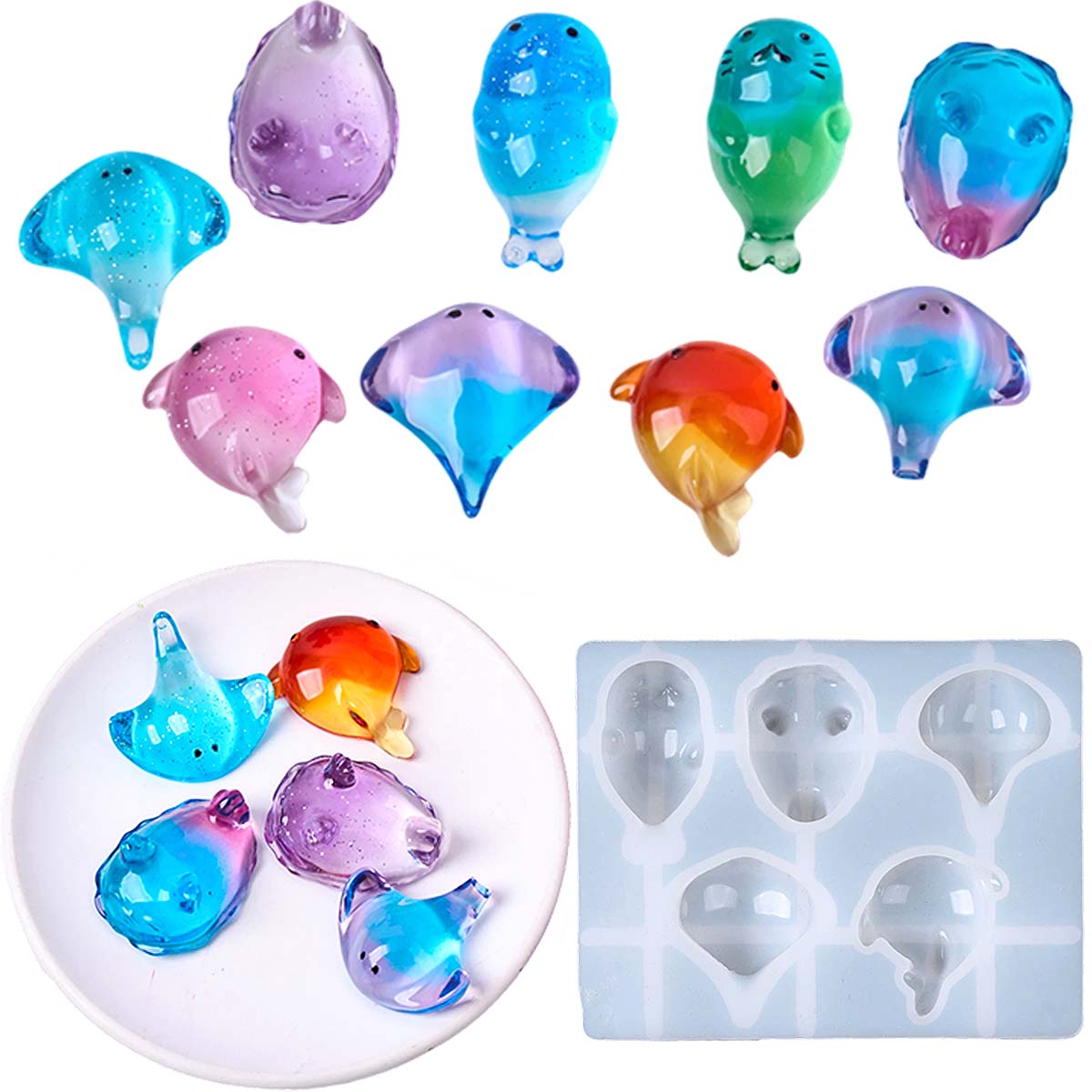 3D Healing Kawaii Manta Ray Wh - Silicone Mold Ocean review and price