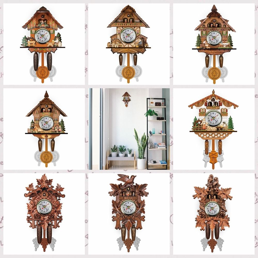 Clock Wall Wooden Wood Pendulu - Resin Art Wall Clock review and price