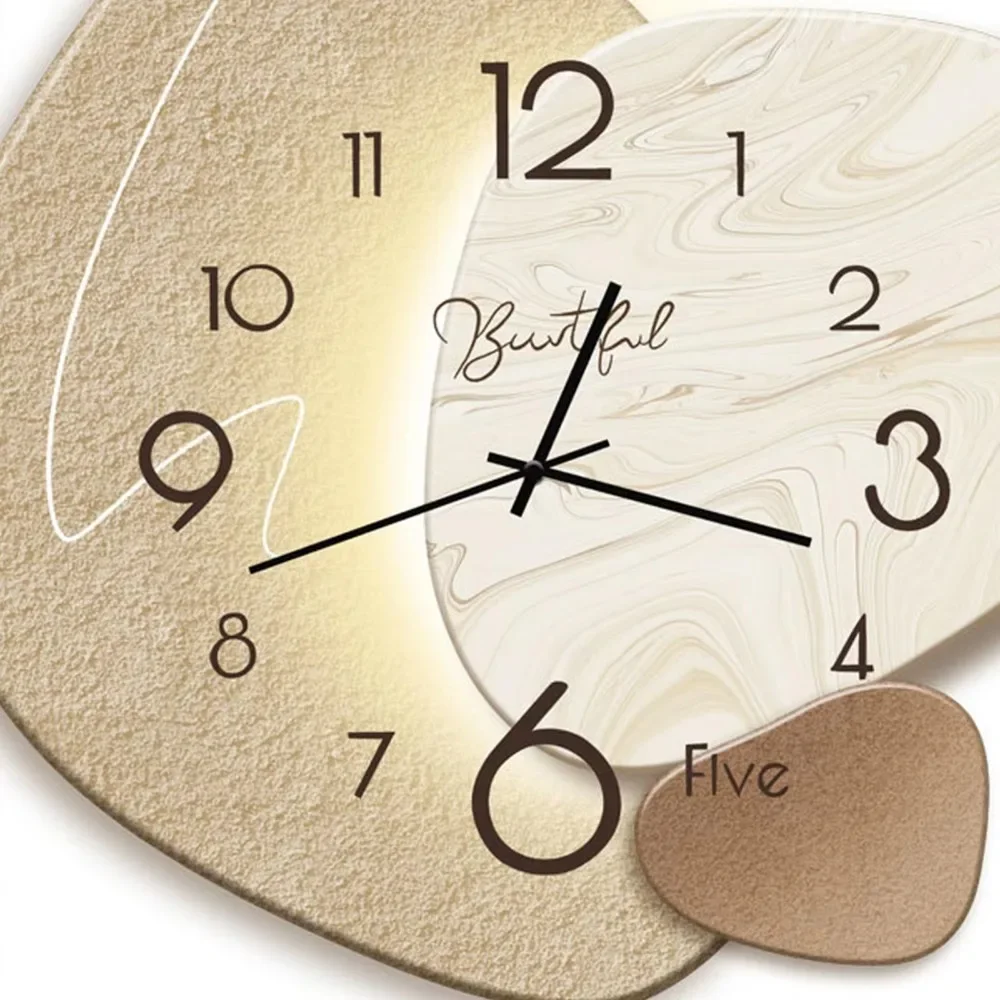 Modern Nordic Wall Painting Li - Resin Art Wall Clock review and price