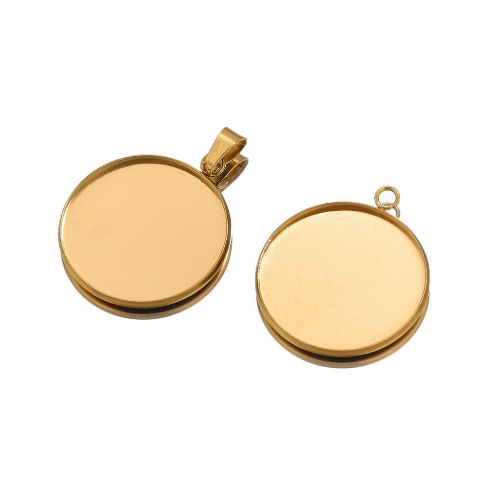 10pcs Stainless Steel Gold Pen - Resin Art Pendant review and price