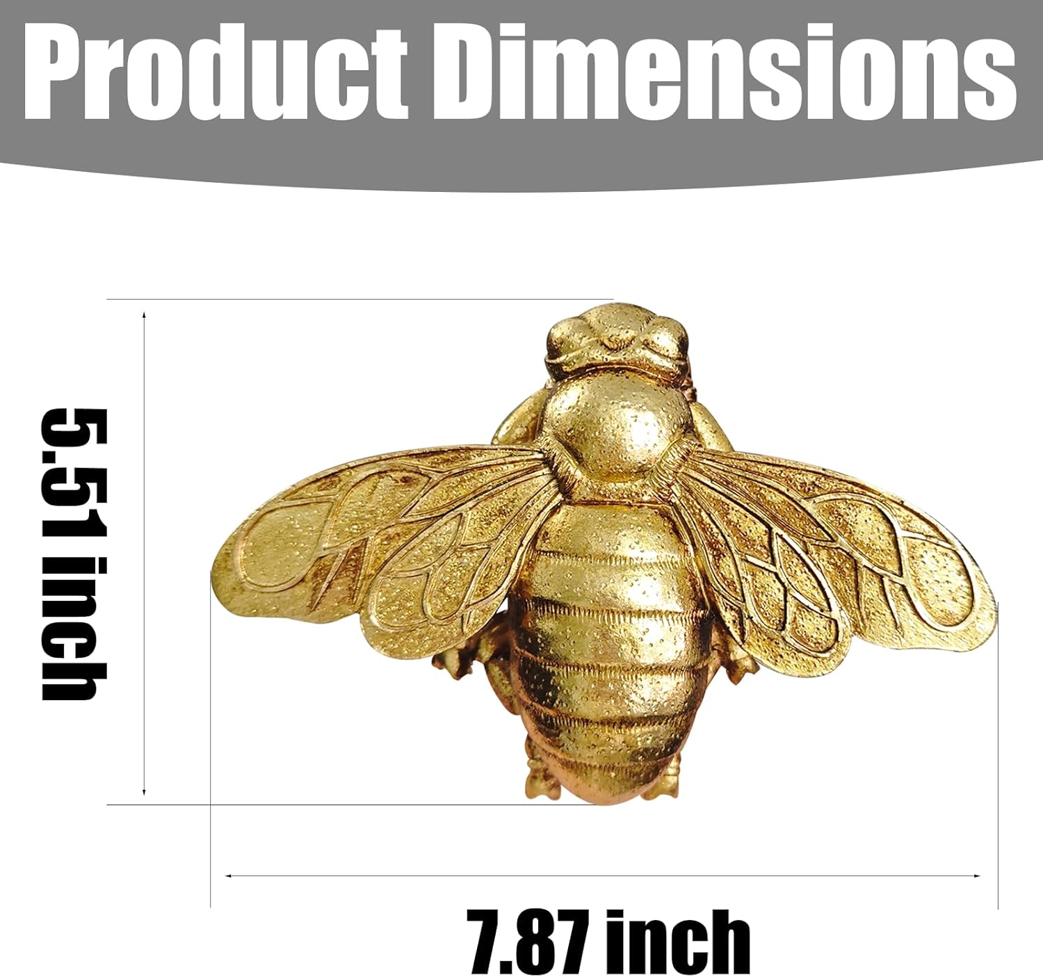 3D Gold Bee Wall Sculpture, Re - Resin Art Easy review and price