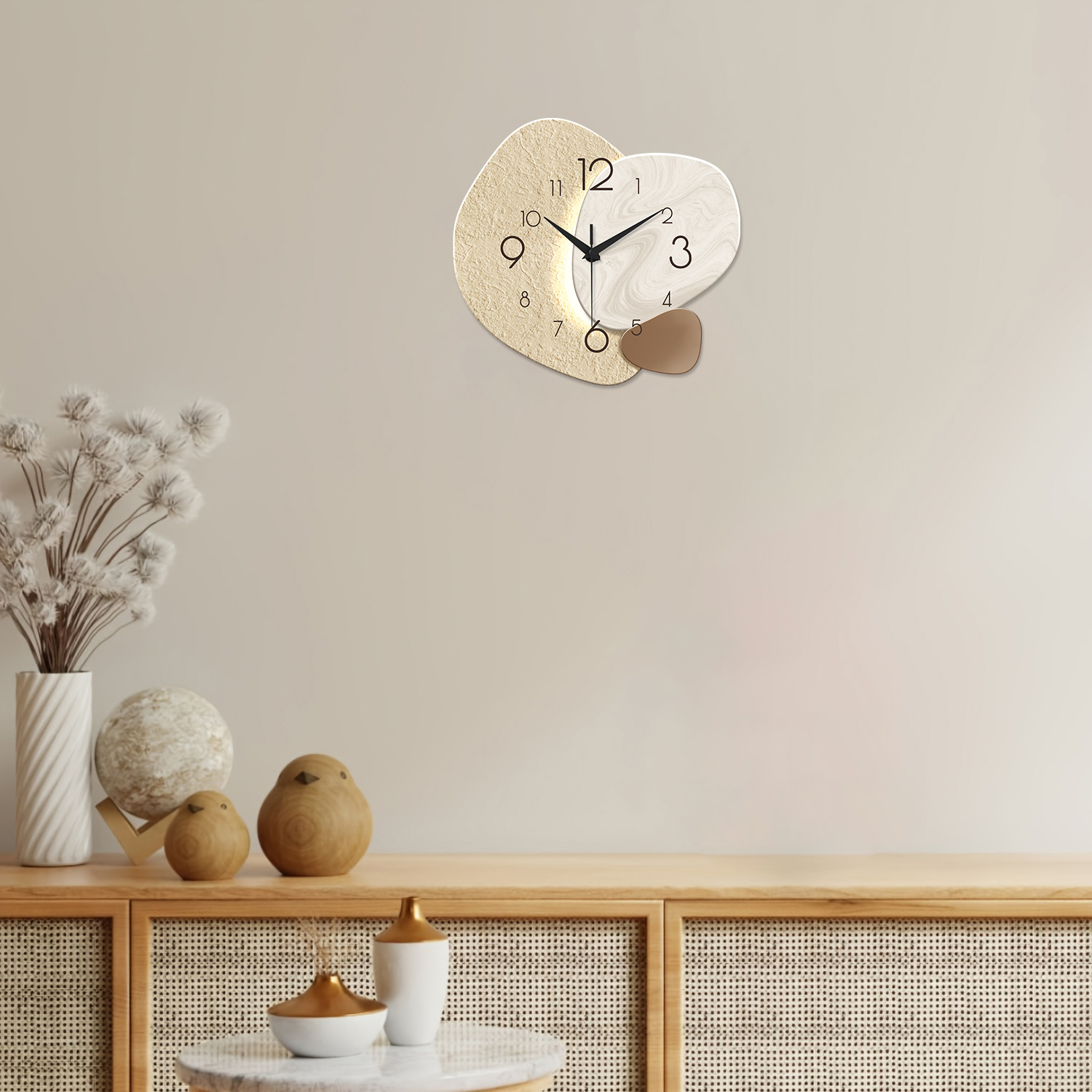 Modern Simple Wall Clock, Sile - Resin Art Wall Clock review and price