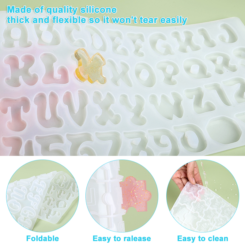 Alphabet Keychain Molds Alphab - Resin Art Alphabet review and price