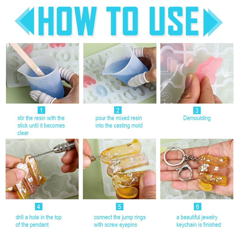 Alphabet Keychain Molds Alphab - Resin Art Alphabet review and price