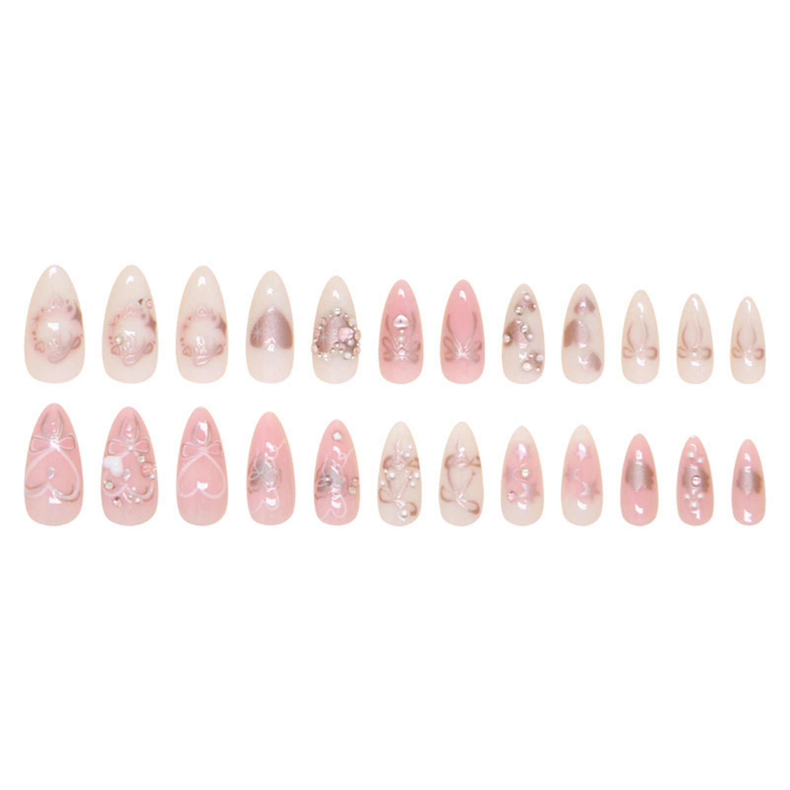 Press on Nails Easy-to-Apply F - Resin Art Easy review and price