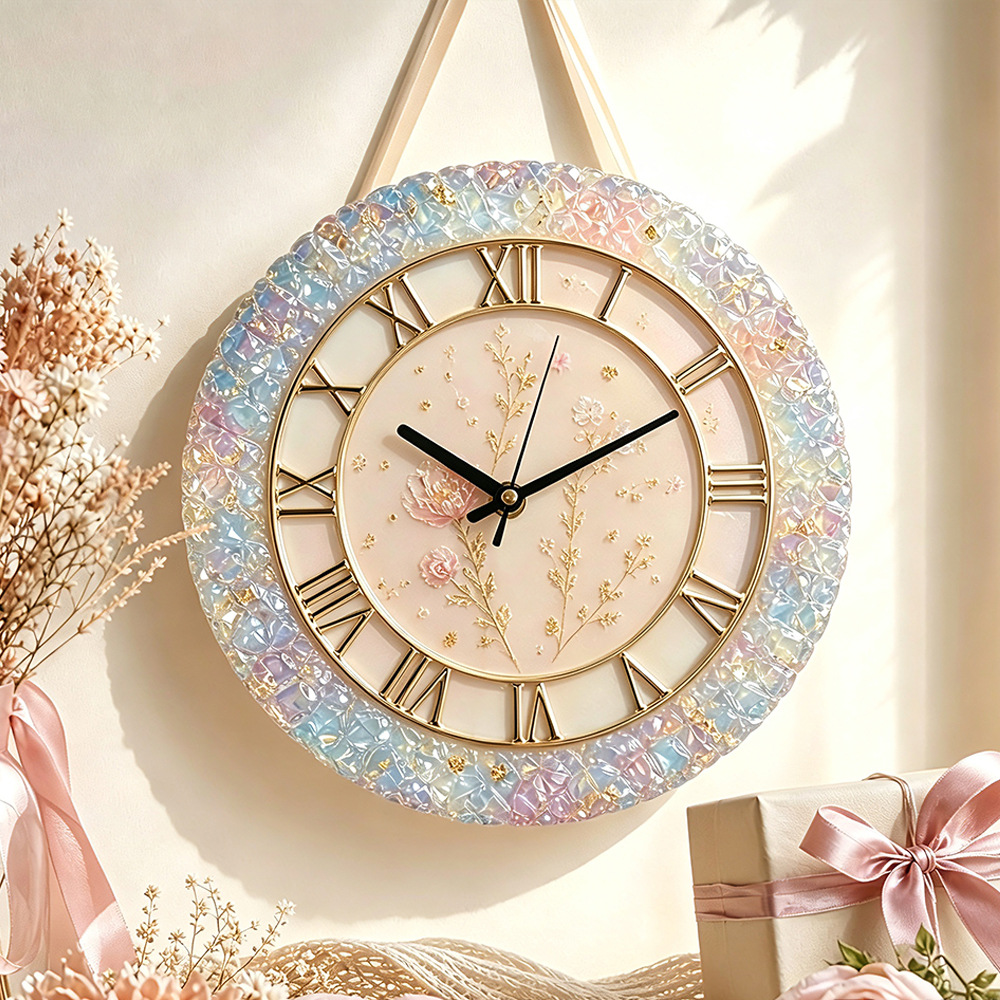 Diamond Faceted Clock Silicone - Resin Art Wall Clock review and price