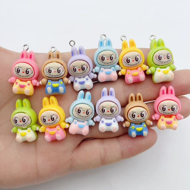10Pcs Kawaii Rabbit Strawberry - Resin Art Pendant review and price