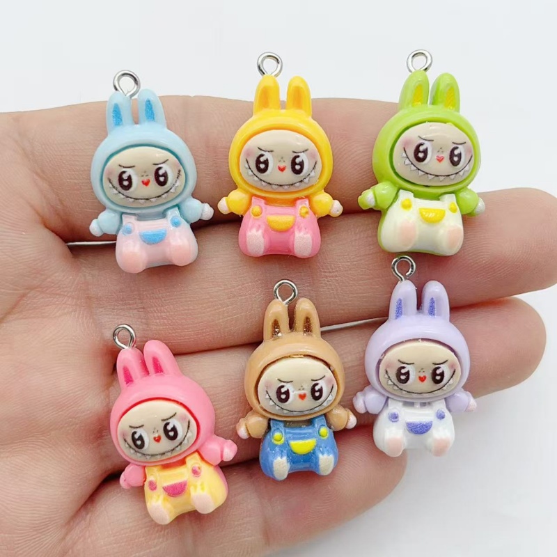 10Pcs Kawaii Rabbit Strawberry - Resin Art Pendant review and price
