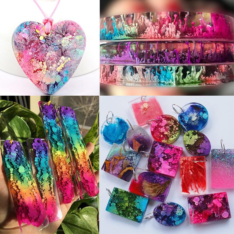24 Color 10ml Art Ink Alcohol  - Resin Pigment Alcohol Ink review and price
